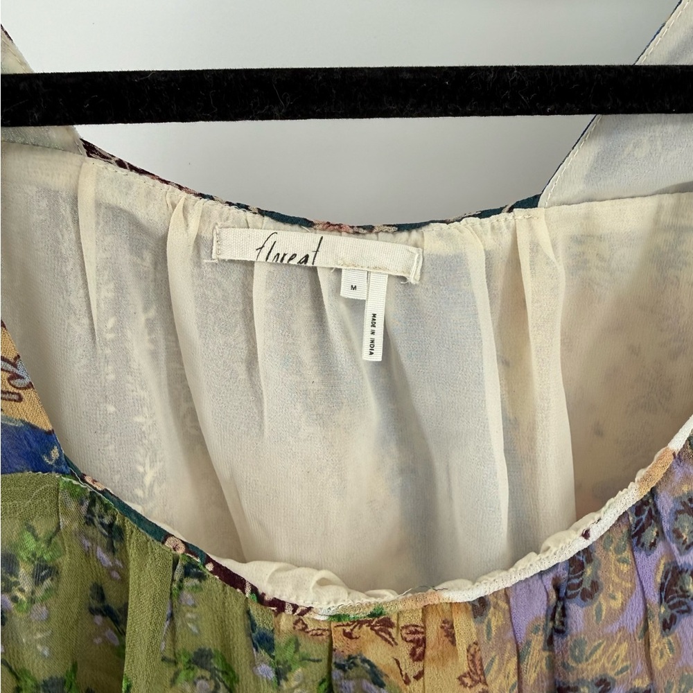 Anthropologie Floreat Multicolor Patchwork Blouse - image 3
